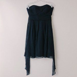 Angelina Faccenda black strapless dress tulle
